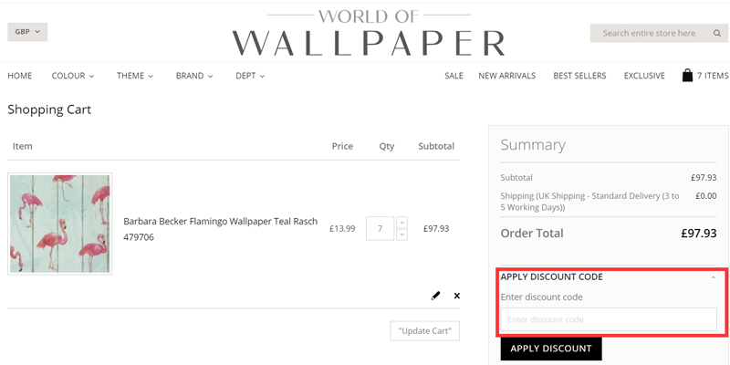 world of wallpaper sample discount code