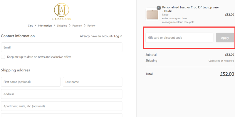 ha designs discount code uk