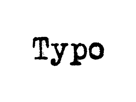 Free Typo Discount & Voucher Codes -